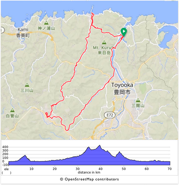 グラベルライド 山海岸ジオパークコウノトリグラベルライド 70